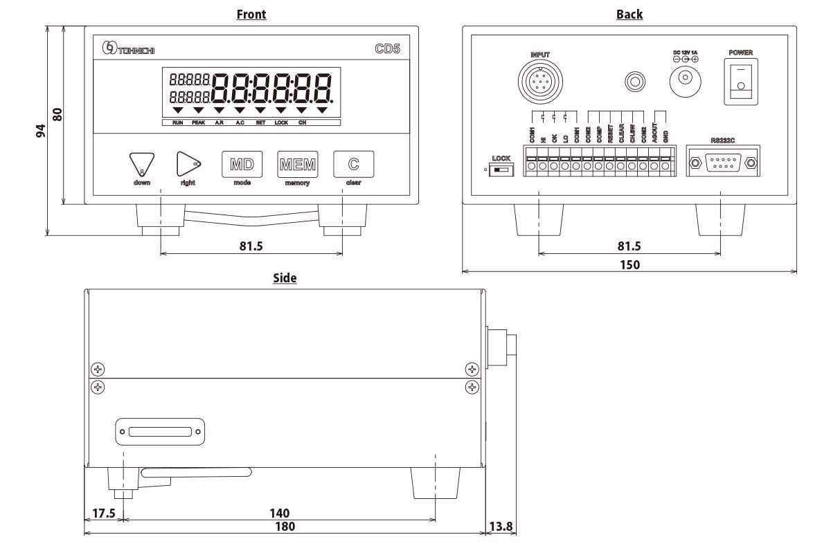 product dimensions